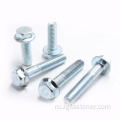 DIN6921 Blue White Zinc Hexagon Bolt со фланцем